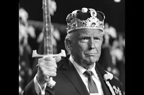 Con corona y espada: la irónica respuesta de Trump a las multitudinarias protestas del movimiento No Kings