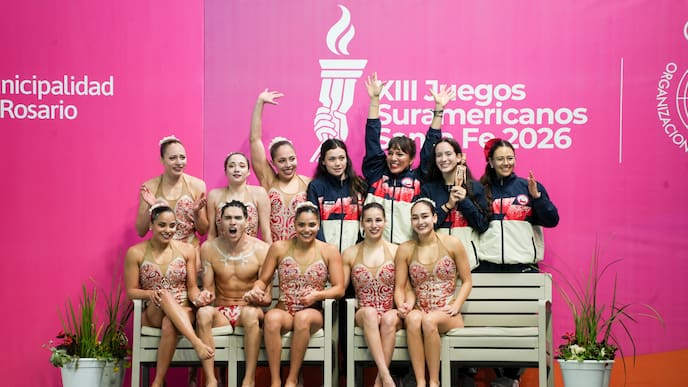 El Team Chile se apodera de la natación artística y obtiene todas las medallas de oro de los Juegos Suramericanos