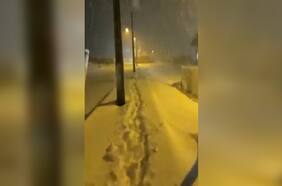 Se registran intensas nevadas al interior de la Región del Maule