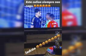 “Siempre nos caga ese cul...”: Arturo Vidal explota contra árbitro venezolano tras goleada de Argentina sobre Chile