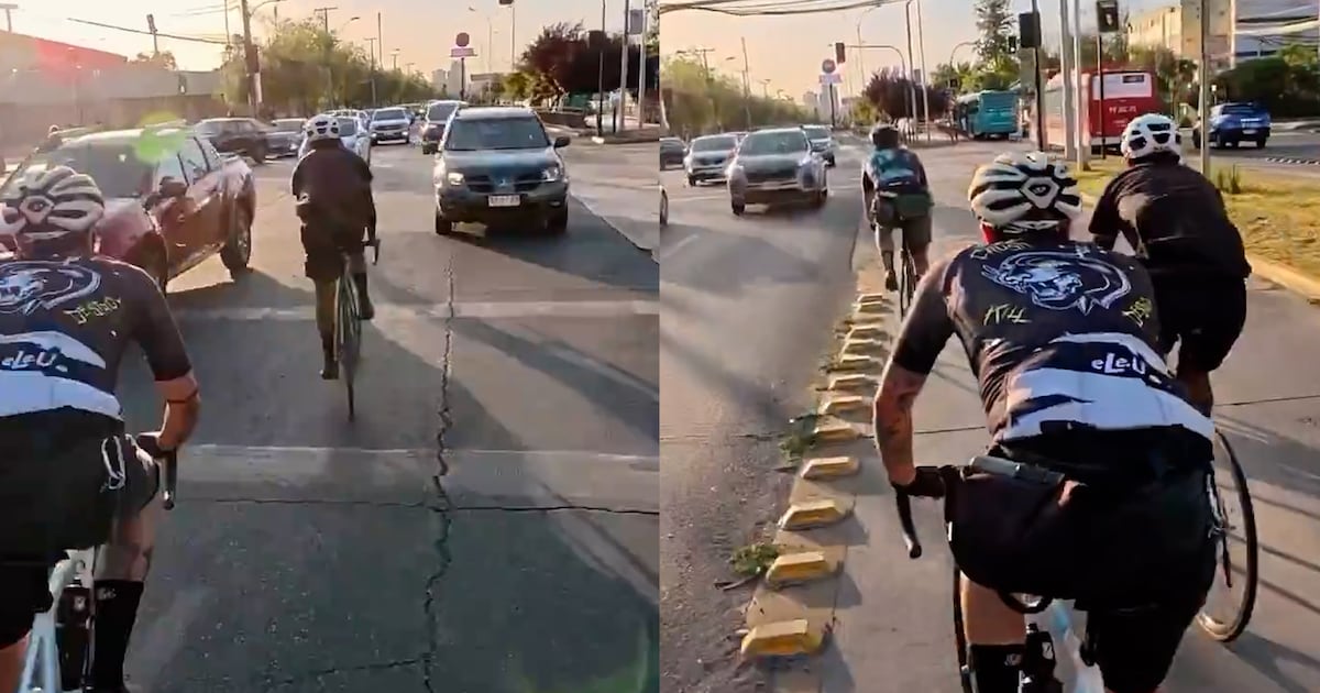 “No tienen respeto por nada”: viral de ciclistas contra el tránsito genera rechazo transversal