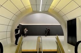 Así se verá la futura estación Baquedano en la línea 7