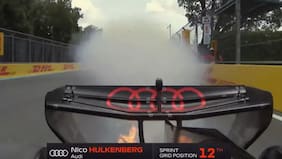 Motor de Nico Hulkenberg se prende fuego y lo deja fuera de la largada en el Sprint del GP de Miami