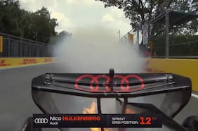 Motor de Nico Hulkenberg se incendia y lo deja fuera de la largada en el Sprint del GP de Miami