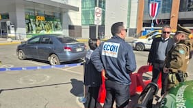 Guardia de seguridad recibe dos disparos en mall de Talca tras intentar impedir asalto en sucursal bancaria