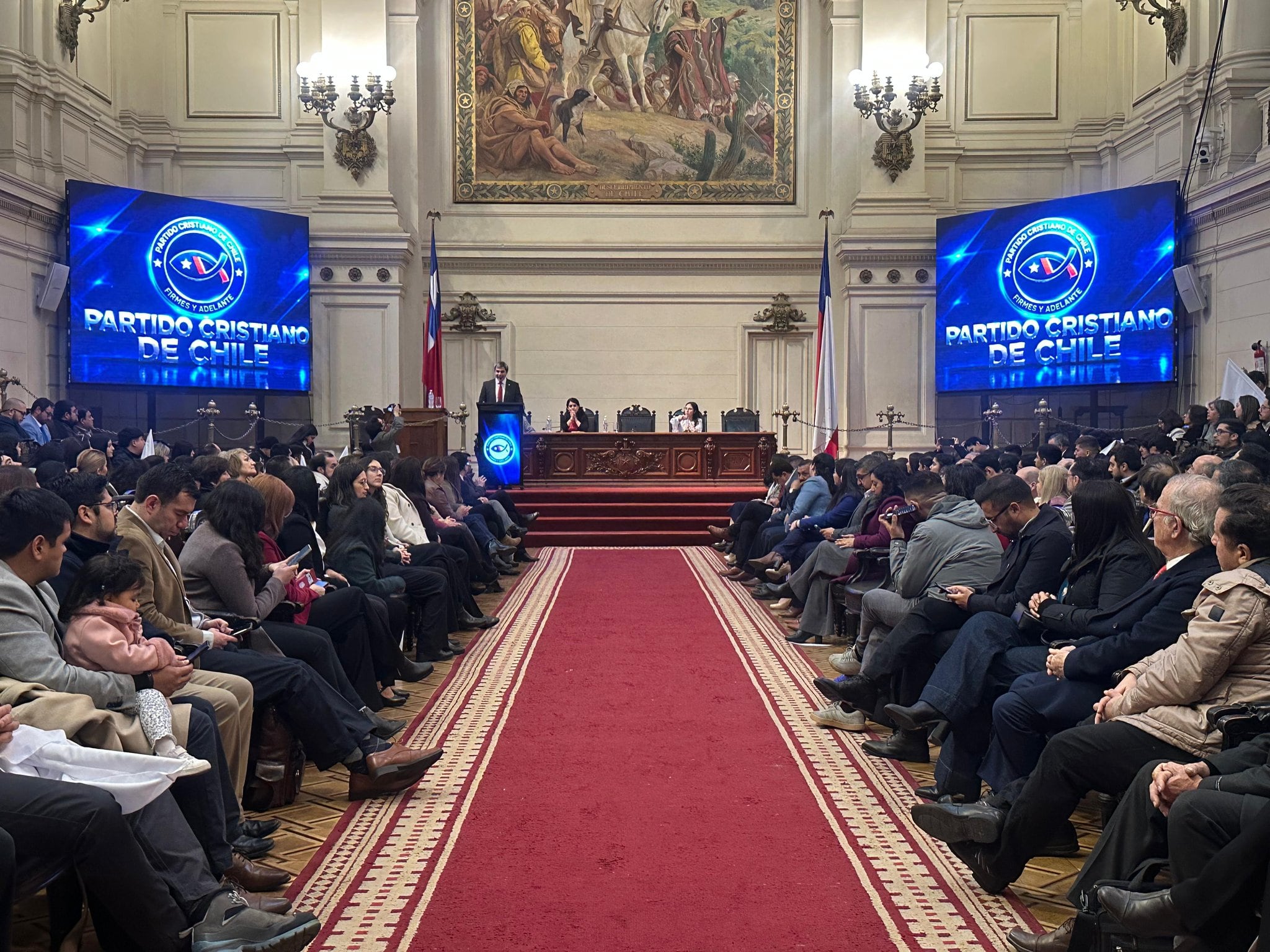 Partido Cristiano de Chile realiza lanzamiento oficial tras reunir firmas para su inscripción ante el Servel