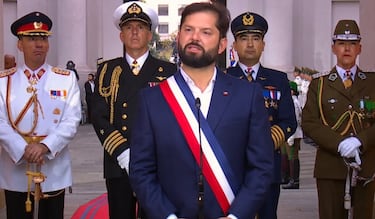 Boric en su última declaración como Presidente de la República en La Moneda: le deseó éxito a Kast y destacó labor de la prensa