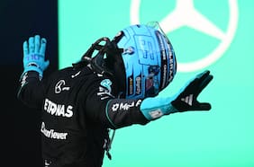 Con un choque de Colapinto a su compañero: Russell se impone en el GP de Azerbaiyán y le mete presión a Antonelli