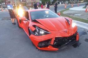 Compró su nuevo Chevrolet Corvette y lo destrozó el mismo día por culpa de un conductor ebrio