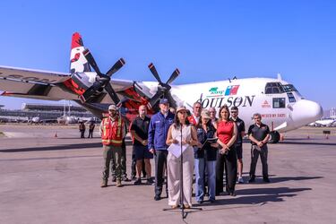 Autoridades presentan el Hércules C-130.