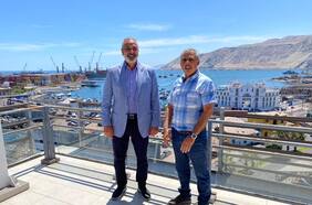 La ANFP visita Iquique para afinar detalles de cara a la primera Copa Libertadores de fútbol playa que se realizará en Chile