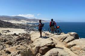 Parque Nacional Pan de Azúcar, playa Ballena y Chañaral: la ruta de seis ciclistas haciendo bikepacking, la modalidad que mezcla senderismo y cicloturismo