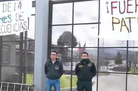 Gendarmes de cárcel de Angol realizan protesta en demanda de medidas de seguridad