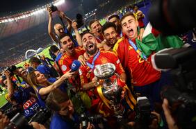 “Ahora vamos por el Mundial”: el delirante festejo de España tras ganar la Eurocopa