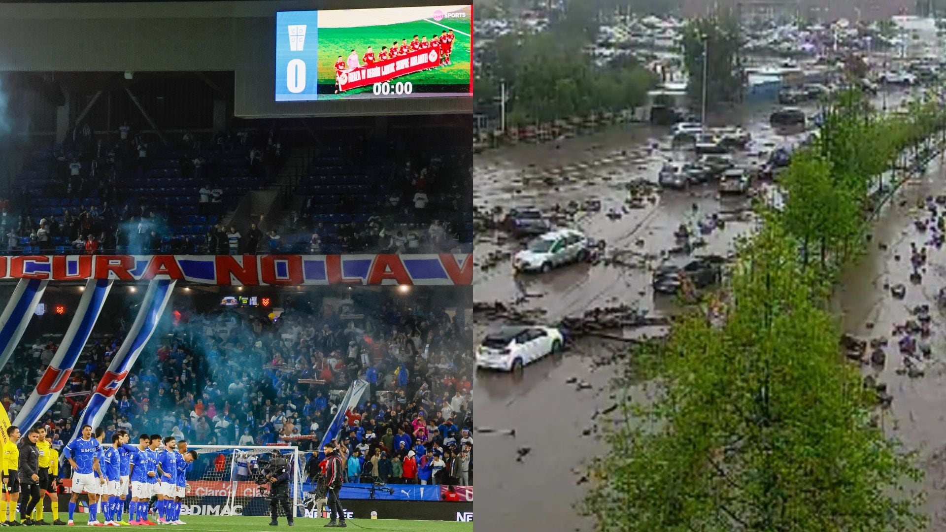 La UC informa el estado del Claro Arena tras el aluvión en Las Condes