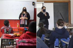 Iguales en las diferencias: un día de clases presenciales en Independencia y Vitacura