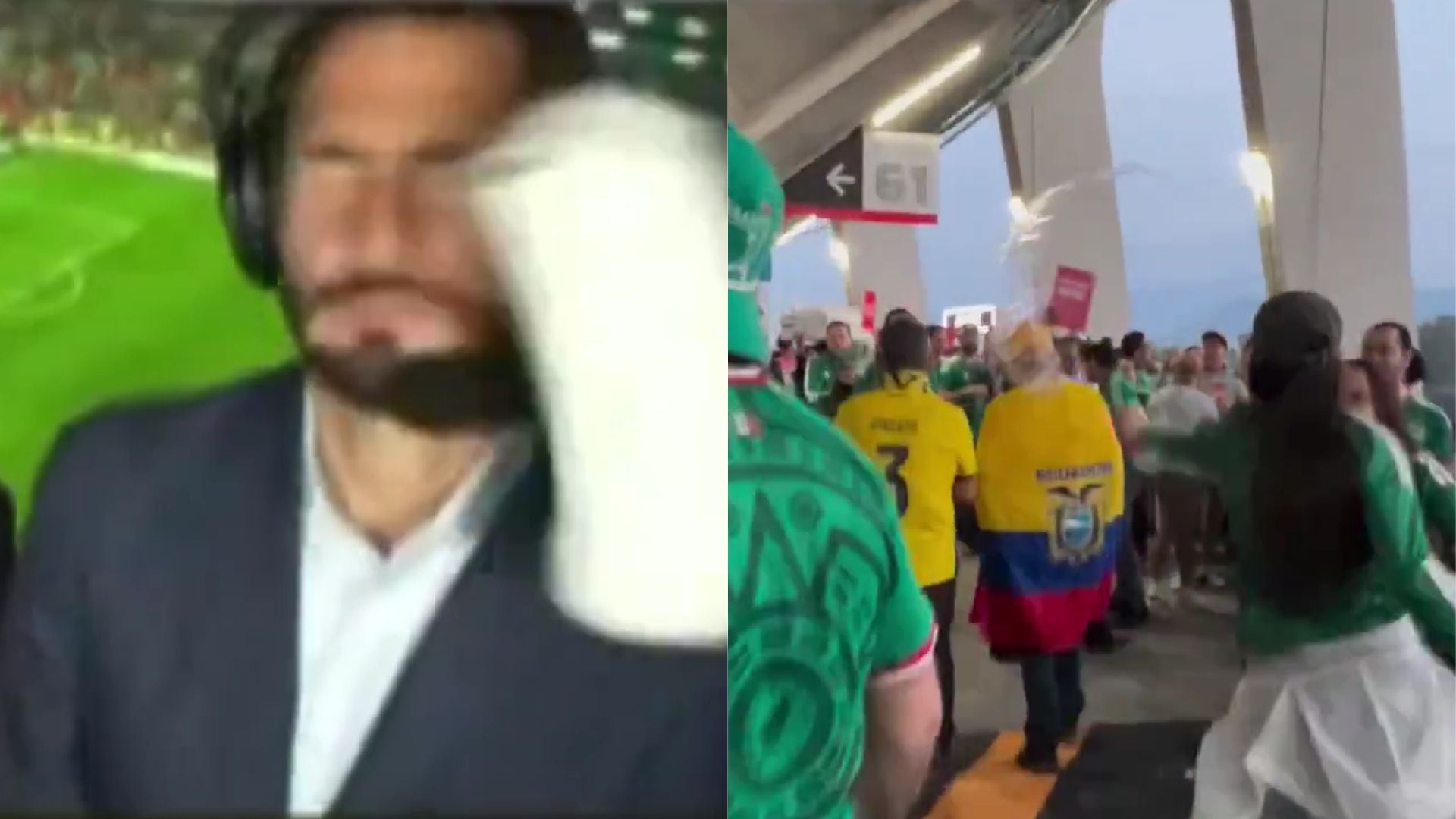 Periodistas e hinchas ecuatorianos agredidos: los bochornosos festejos en México tras clasificar a octavos del Mundial