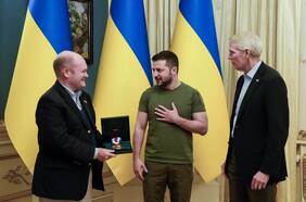 Volodimir Zelensky recibe la Medalla de la Libertad, el máximo honor civil de Estados Unidos