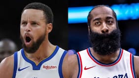 Como en los viejos tiempos: las espectaculares exhibiciones de Stephen Curry y James Harden en la jornada de NBA