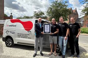 Webfleet verifica nuevo récord Guinness para un furgón eléctrico
