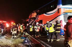 Colisión múltiple en Coquimbo involucra cuatro buses: hay 6 fallecidos y 43 heridos