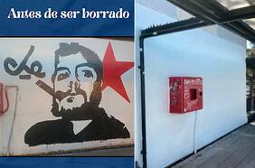 El primer gallito de Desbordes con estudiantes de Santiago: borran y repintan murales en cuatro liceos emblemáticos