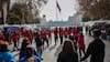 Chile ya vive el Mundial de Vóleibol Femenino Sub 17: la selección realiza una activación ciudadana frente a La Moneda