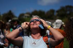 Así se vivió el eclipse en Rapa Nui