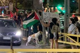 Centro de Información Palestina niega “actos violentos” durante protestas frente a centros sociales de la Comunidad Judía en Chile