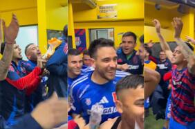 La desatada celebración de la U en el camarín tras avanzar en la Copa Sudamericana