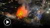 Así fue el voraz incendio que destruyó una casona de tres pisos en el Centro de Santiago