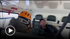 Así se registró el rescate de las personas que estuvieron seis días extraviadas en el Cajón del Maipo