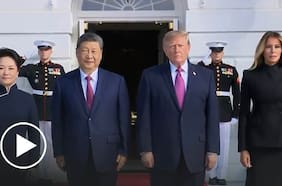 Así fue la llegada de Xi Jinping a La Casa Blanca y la inusual bienvenida por parte de Trump