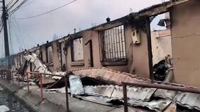 Devastadoras imágenes de viviendas destruidas por los incendios en Penco