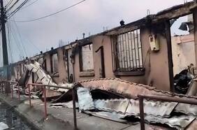 Devastadoras imágenes de viviendas destruidas por los incendios en Penco