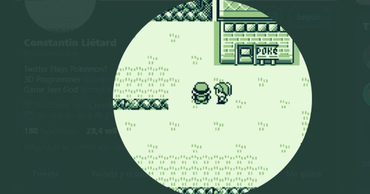 Ahora puedes jugar Pokémon Red en el avatar de un usuario de Twitter ...