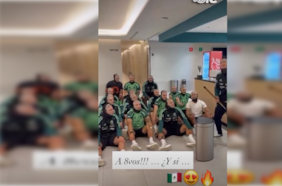 Con máscaras del Vasco Aguirre: plantel de México celebra haciendo el remo de Noruega de Haaland