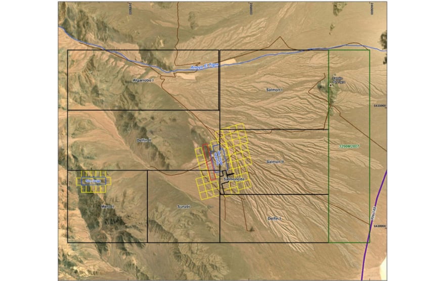 Pertenencias mineras del proyecto PSJ.