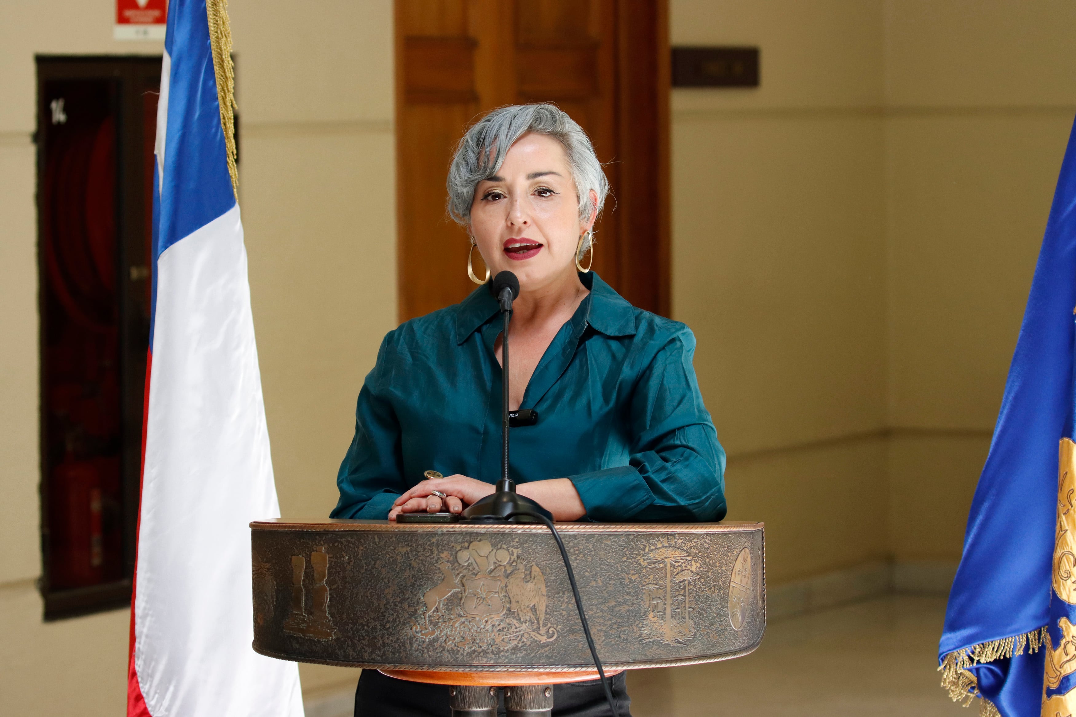 La diputada Alejandra Placencia (PC)