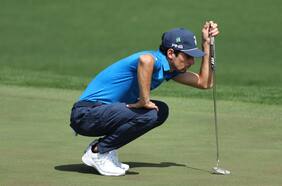 El increíble “águila” que puso a Joaquín Niemann como líder provisorio en el Masters de Augusta, uno de los cuatro mayores torneos del golf