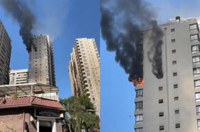 Controlan incendio que afectó a tres departamentos en edificio del centro de Santiago