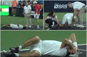 Sacado en andas y con grandes muestras de dolor: la jugada que lesionó de gravedad a Nicolás Massú frente a Carlos Moyá