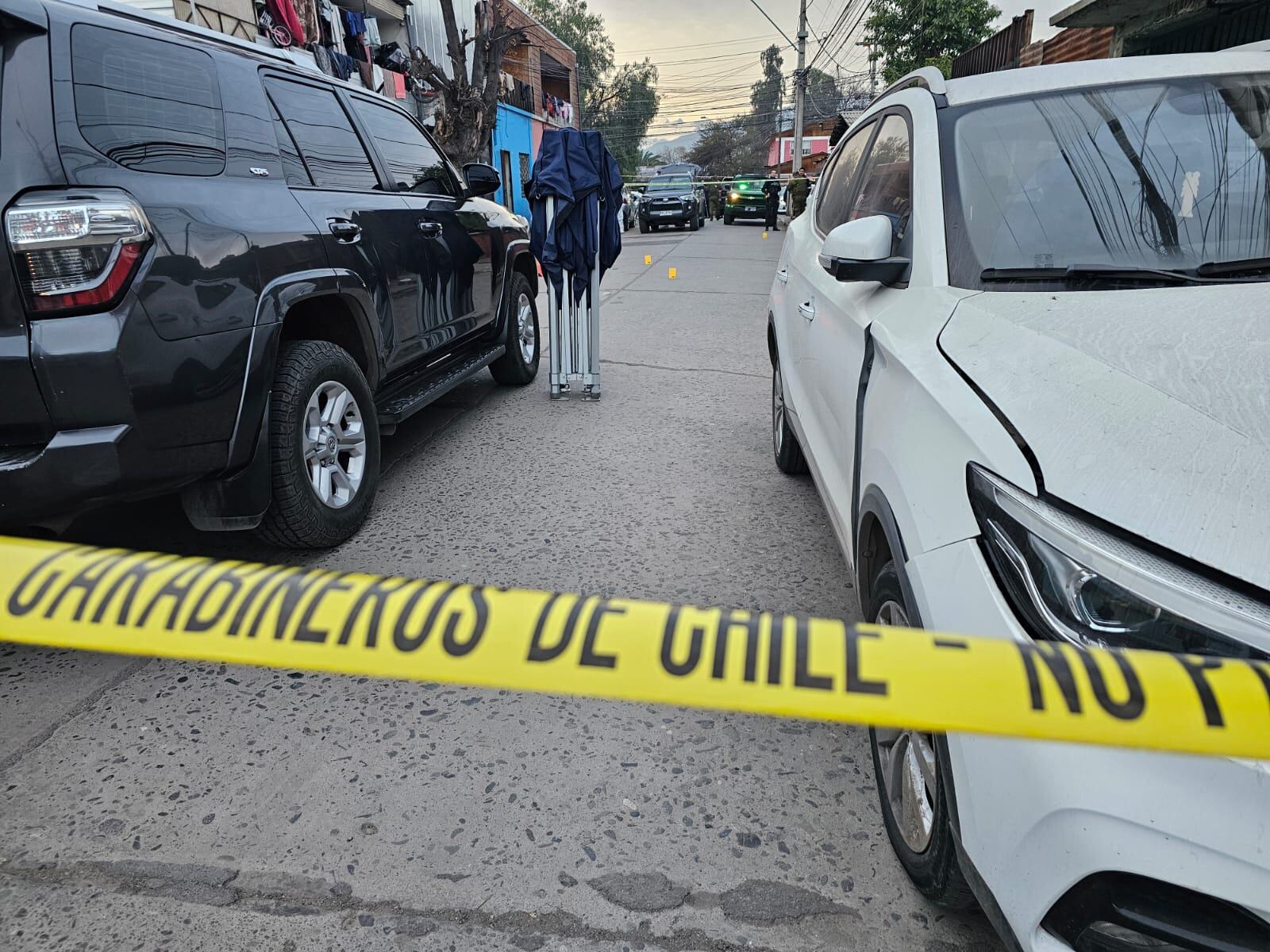 Fiscalía ECOH investiga homicidio en Conchalí: hallan cerca de 20 evidencias balísticas