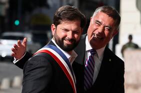 Presidente Boric y alcalde Desbordes se reencuentran en Gala de Fiestas Patrias en el Teatro Municipal de Santiago