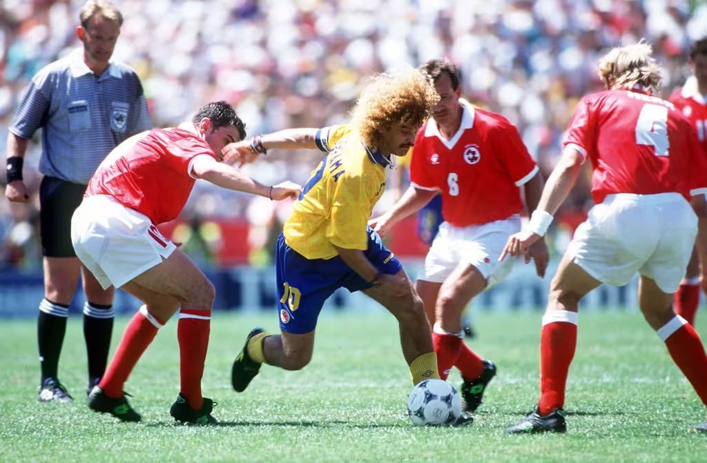 Valderrama, con su emblemático look (Foto: FIFA)