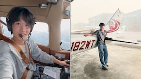 Tras 230 días en la Antártica: avión de Ethan Guo realiza vuelo de vuelta al continente