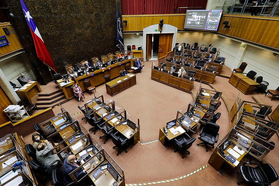 Sesión del Senado por Ley de Presupuestos.