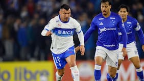 ¿Era penal? El pisotón sobre Gary Medel que desató la furia en la UC ante Cruzeiro