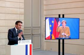 Macron quiere que Europa y EEUU den vacunas a países pobres, y Merkel apoyaría la idea