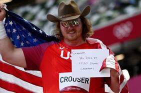 “Abuelo, lo hicimos”: la historia detrás del mensaje de Ryan Crouser tras obtener el oro en el lanzamiento de la bala